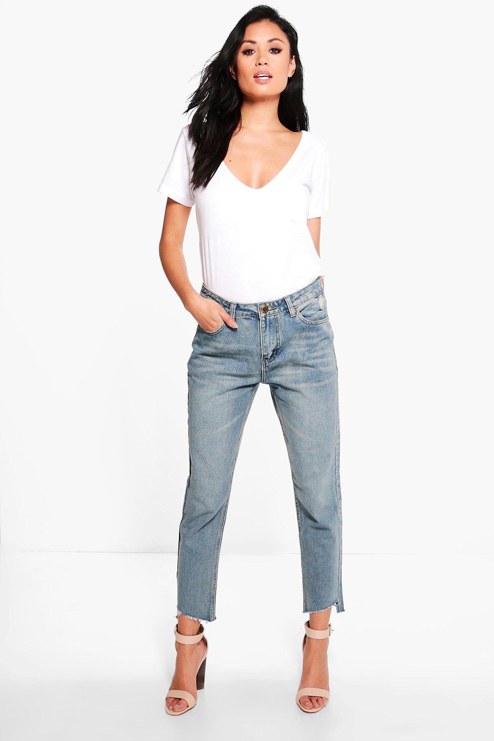 Jean boyfriend best sale taille basse femme